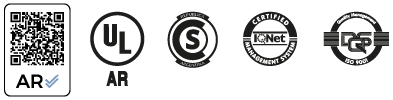 Certificaciones MACSI: AR, UL, S, IoNet, ISO 9001